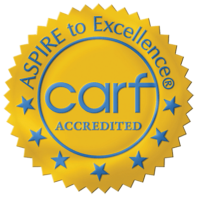 CARF Accredited, Aspire to Excellence
