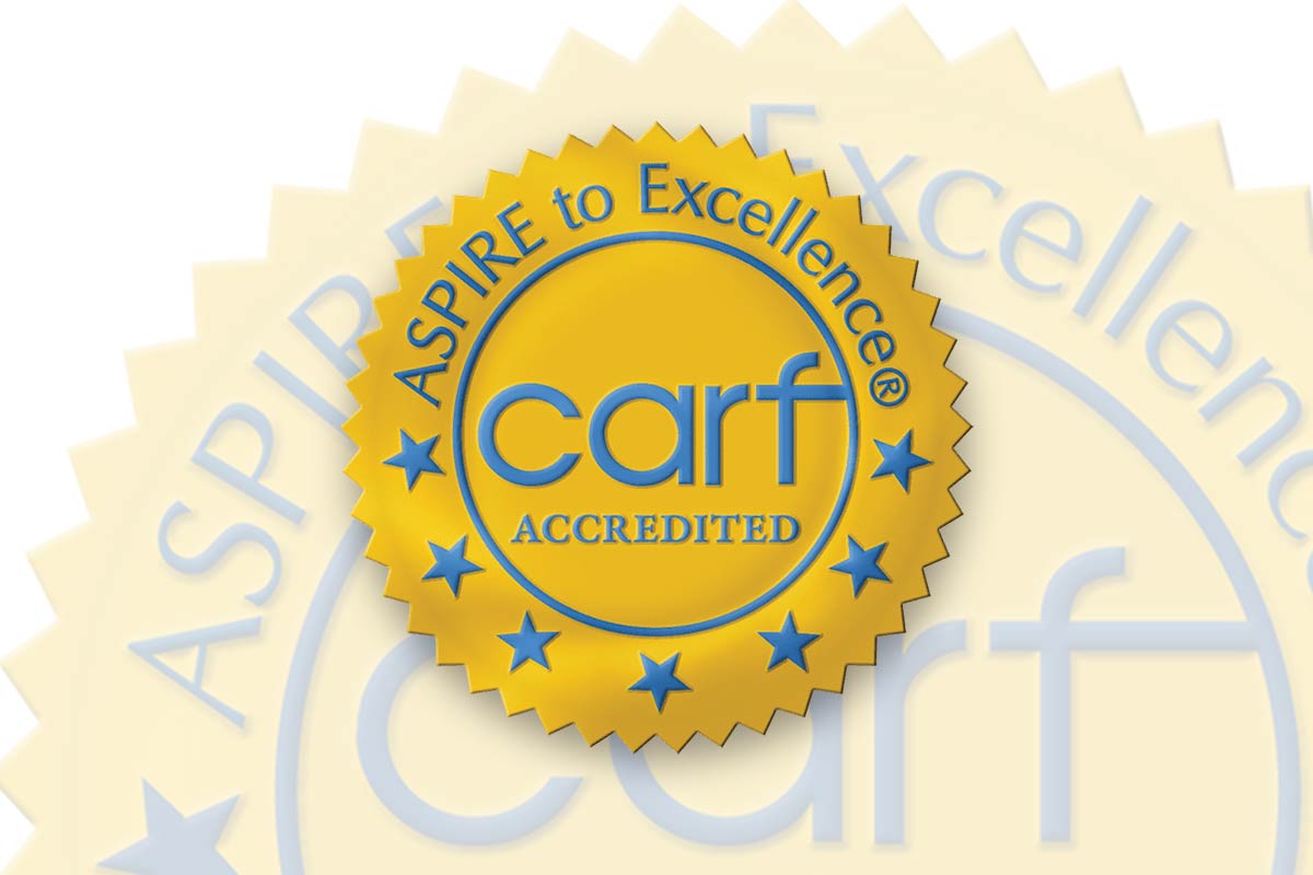 CARF Accredited, Aspire to Excellence